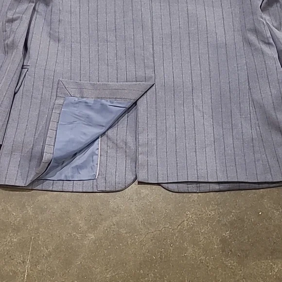 MADEWELL YARN DYED PINSTRIPE BLUE BLAZER - Picture 11 of 12